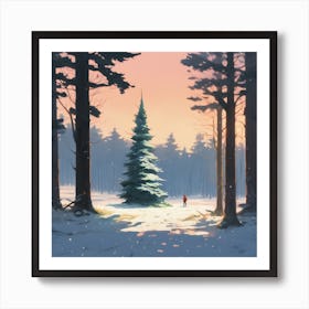 Winter Forest 12 Art Print