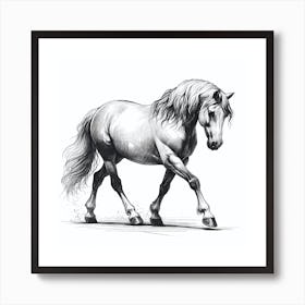 Horse Drawing 2 Art Print