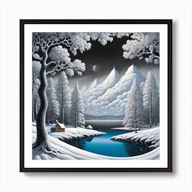 Winter Landscape Art Print