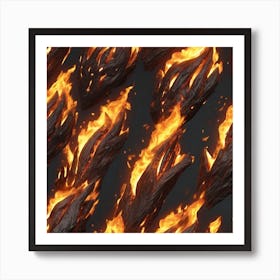Fire And Flames 1 Art Print