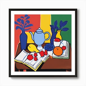 A Matisse-Inspired Still Life 3 Art Print