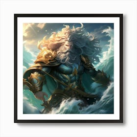 God of the seas Neptunus Art Print