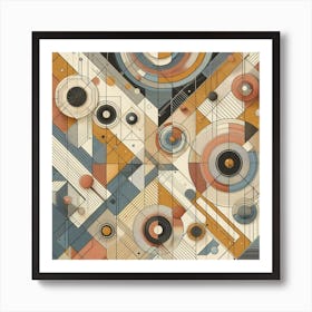 Beautiful abstract circular art Art Print