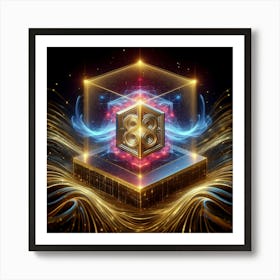 Ethereal Cube Art Print