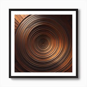 Spirals wood Art Print