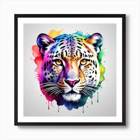 Leopard Head Art Print