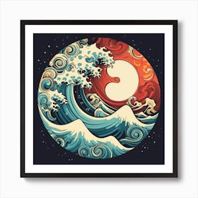 Great Wave Of Yin Art Print