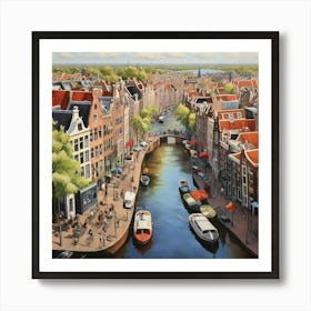 Amsterdam Canal 15 Art Print