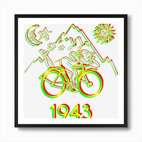 Bicycle Day 1943 Lsd Acid Hofmann Trip Art Print