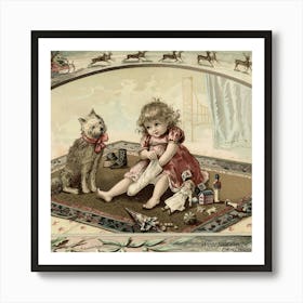 Vintage Christmas 18 Art Print