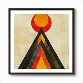 Triangles Canvas Print Art Print