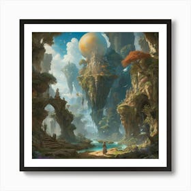 Fantasy Landscape art print paintings Art Print