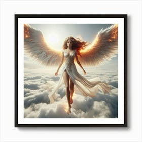 Angel Stock Videos & Royalty-Free Footage Art Print