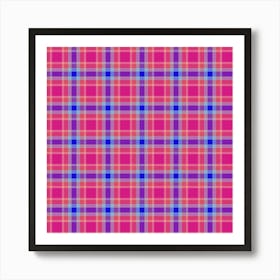 Plaid Fabric 206 Art Print