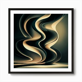 Black and White Abstract Art 71 Art Print