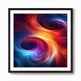 Abstract Swirls Art Print