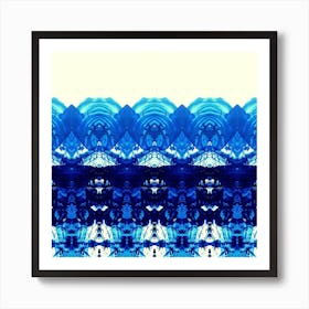 Abstract Blue Painting Art Print