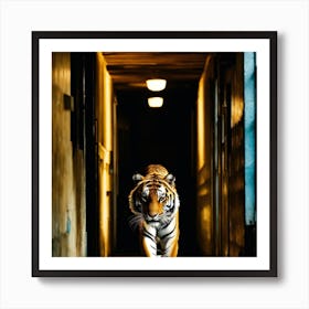 Tiger In The Dark Art Print