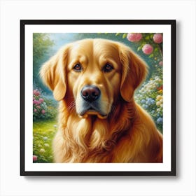 Cute dog Painting Art Print