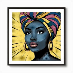 Fadumo African Woman In A Turban Art Print