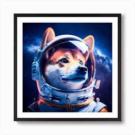 Space Dog Art Print