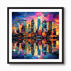 New York City Skyline 4 Art Print