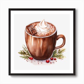 Hot Chocolate With Whipped Cream 20 Art Print