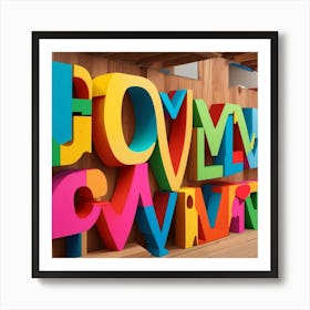 Alphabet Wall Art Print