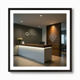 Default Create Unique Design Of Clinic Front Desk Wall Art 0 Art Print