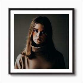 Portrait Of A Young Woman Art Print