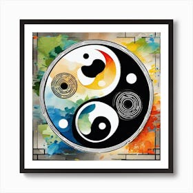 Yin Yang Symbol 6 Art Print