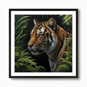 Tiger In The Jungle Art Print