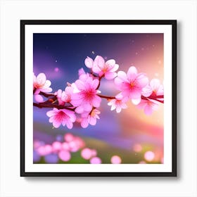 Cherry Blossoms Art Print