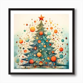 Time-Traveling Tannenbaum Art Print