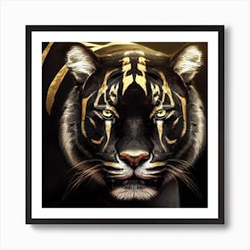 Gold Tiger Art Print