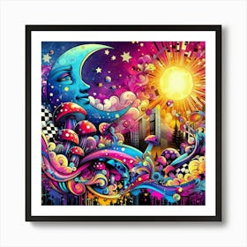 Psychedelic Painting 3 Art Print