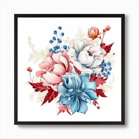 Peony Flowers 1 Art Print