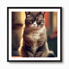 Angry Cat 1 Art Print