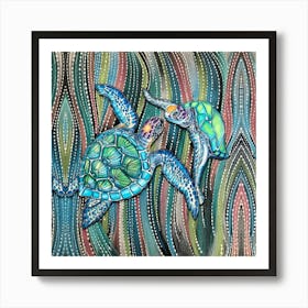 Sea Turtles 1 Art Print