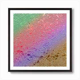 Rainbow2 Aluminum Foil Art Print