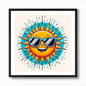 Sun In Sunglasses Art Print