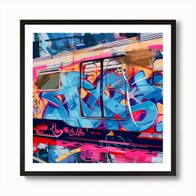 Graffiti Train 1 Art Print