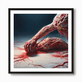 Blood And Flesh 2 Art Print