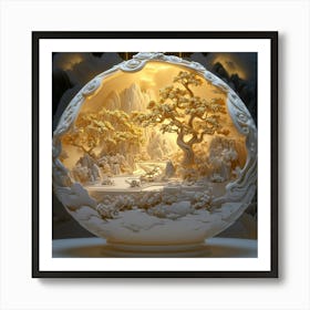 Chinese Landscape Art Print