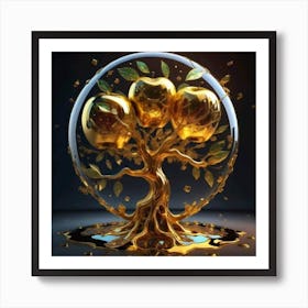 Tree Of Gold Art Print