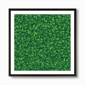 Green Leaves 1 Art Print