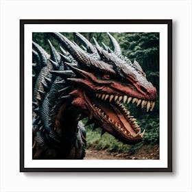 Dragon In The Woods Art Print