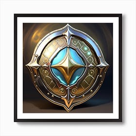 Fantasy Art: Shield Of Reflection Art Print