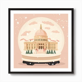 Washington Dc Usa 1 Snowglobe Art Print