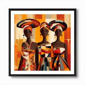 Three African Women 37 Art Print